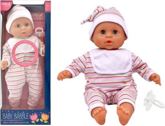 Actual product image Dolls World Lalka Baby Babble 38cm