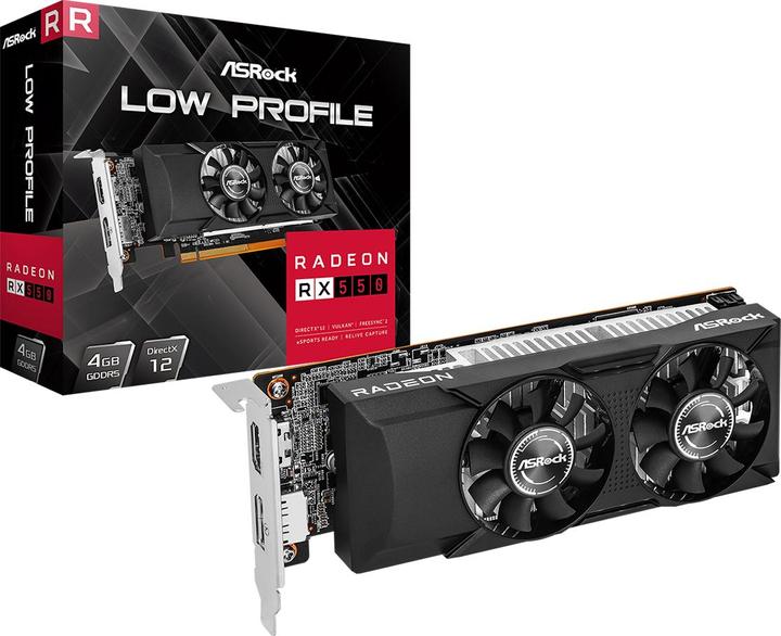 Actual product image AsRock RX550 Low Profile (4 GB)
