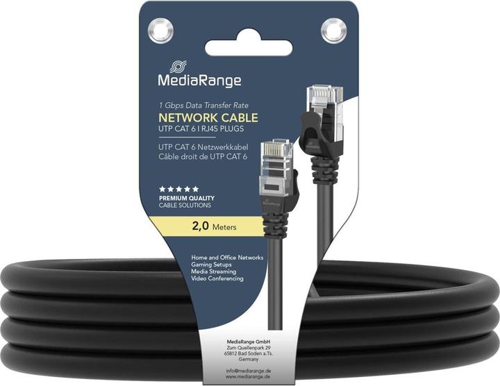 Actual product image MediaRange Patch cable (UTP, CAT6, 2 m)