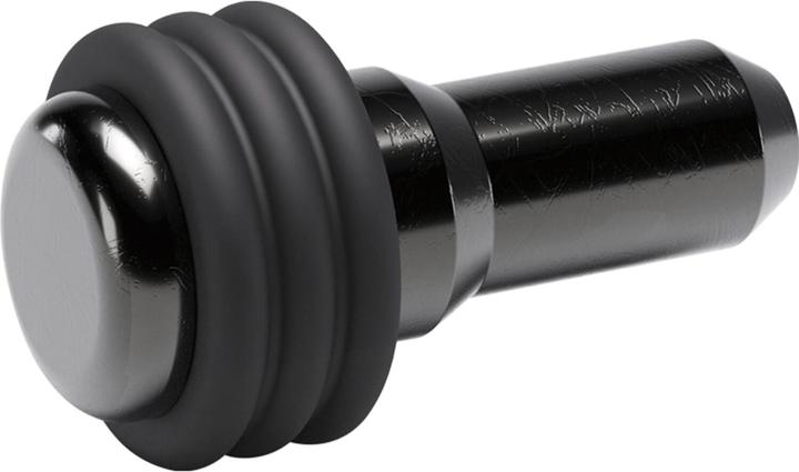 Actual product image Italiana Ferramenta Glass shelf support Petra for insertion, drill hole ø 5 mm, black steel (100 pcs.)