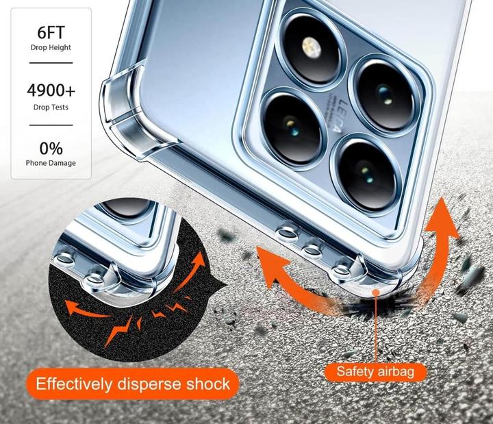 Productafbeelding Screenguard Kristal Zachte Airbag Bumper (Xiaomi 14T Pro)