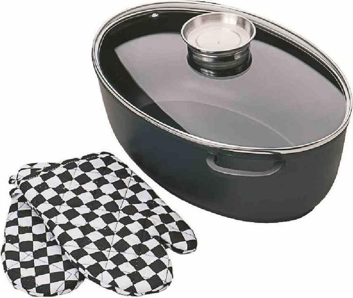 Produktbild Krüger Gänsebräter (Bräter + Schmortopf, Aluminium)