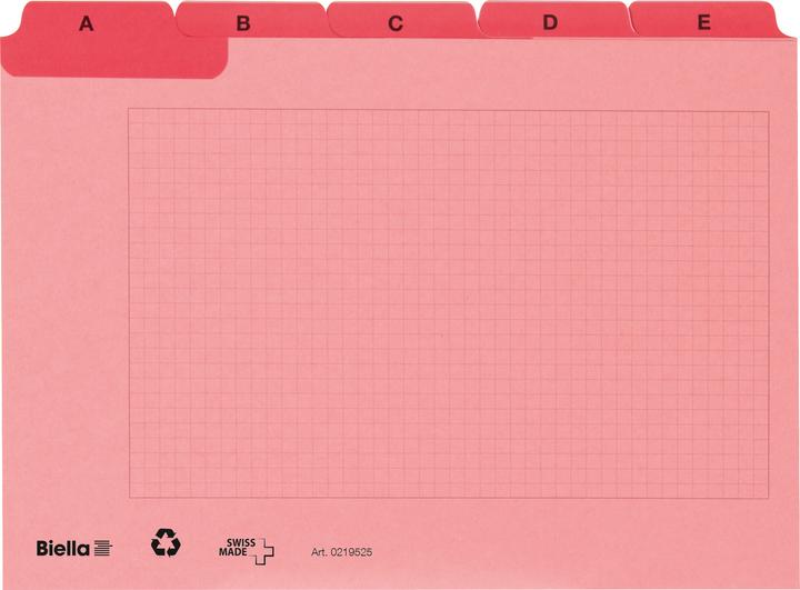 Biella Index guide cards A7 (A7, 450 g/m², 25 x)