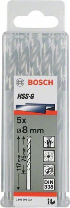 Immagine prodotto Bosch Professional Zubehör Punta PRO Metal HSS-G, 10,8 x 94 x 142 mm (10,8 mm)