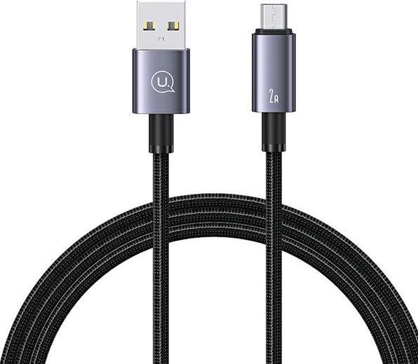 Immagine prodotto Usams Cavo USB na Micro-USB 2A 2m a ricarica rapida stalowy/tarnish SJ670USB01 (US-SJ670) (2 m, USB 2.0)