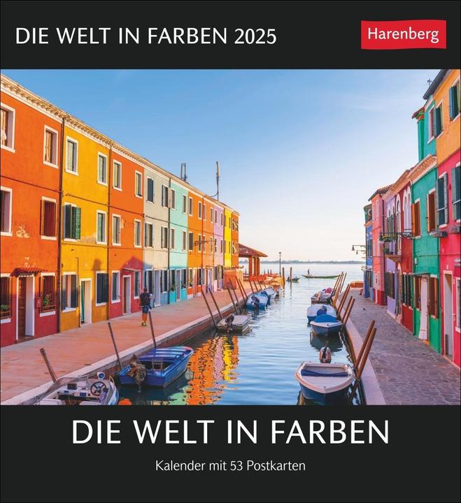 Produktbild Harenberg Die Welt in Farben Postkartenkalender 2025 - Kalender mit 53 Postkarten (Kein Einband, Deutsch)