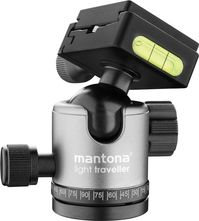Image du produit mantona light traveller Trépied de voyage noir/gris (Métal)