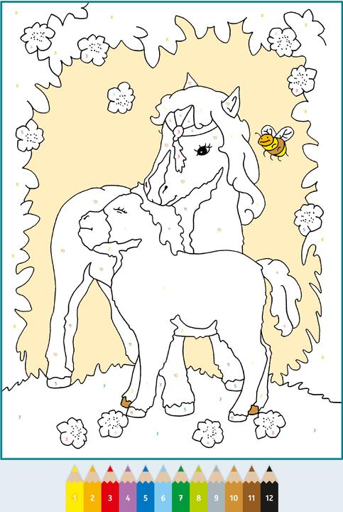 Produktbild Ravensburger CreArt Malen nach Zahlen ab 5: Süsse Tiere, Malbuch, 48 Motive