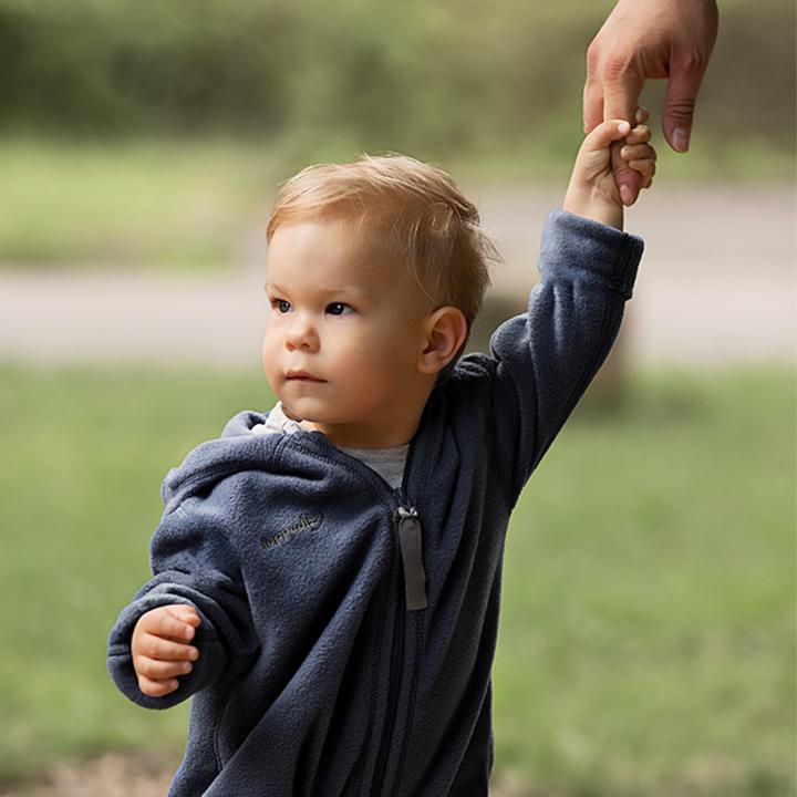 Actual product image Hoppediz Baby jumpsuit with turn-up cuffs (68, 70, 72, 74)