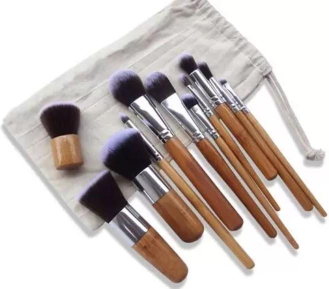 Immagine prodotto PhoneLook Set di pennelli professionali per il trucco Pennelli cosmetici in bambù 11 pezzi (Set)