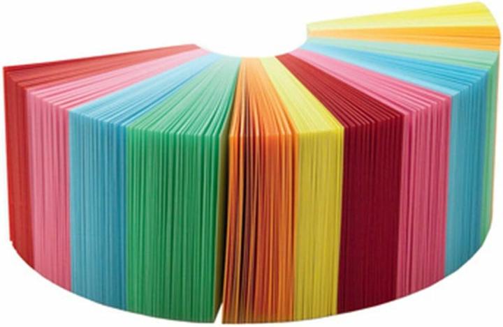 Actual product image Folia Notepad 9x9x9cm glued, coloured (9 x 9 cm)