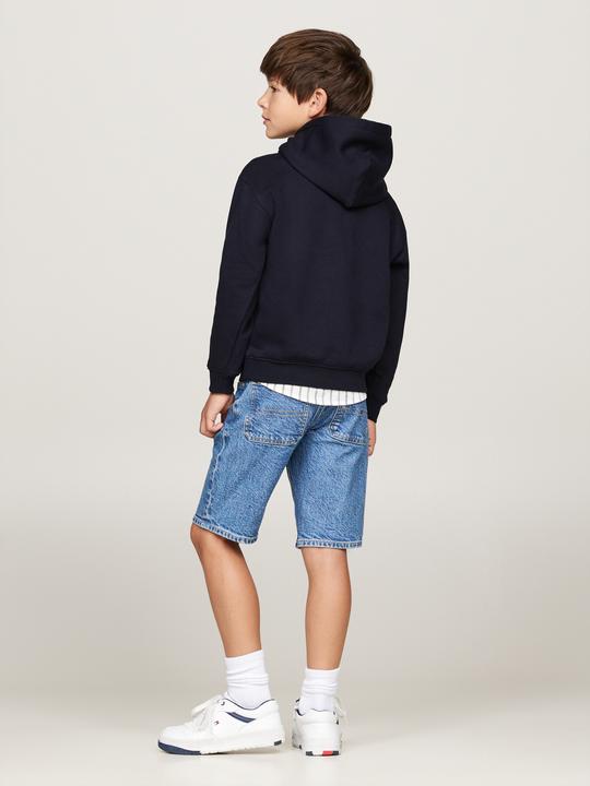 Produktbild Tommy Hilfiger Kids Timeless Fleece Hoodie - Blauw - Boys - 8 jaar (8)