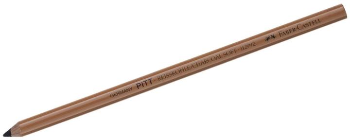 Produktbild Faber-Castell Kohlestift Reisskohle schwarz soft (1 x)