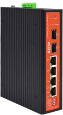 Actual product image Wi-Tek 4GE+2SFP FIBER UPLINK