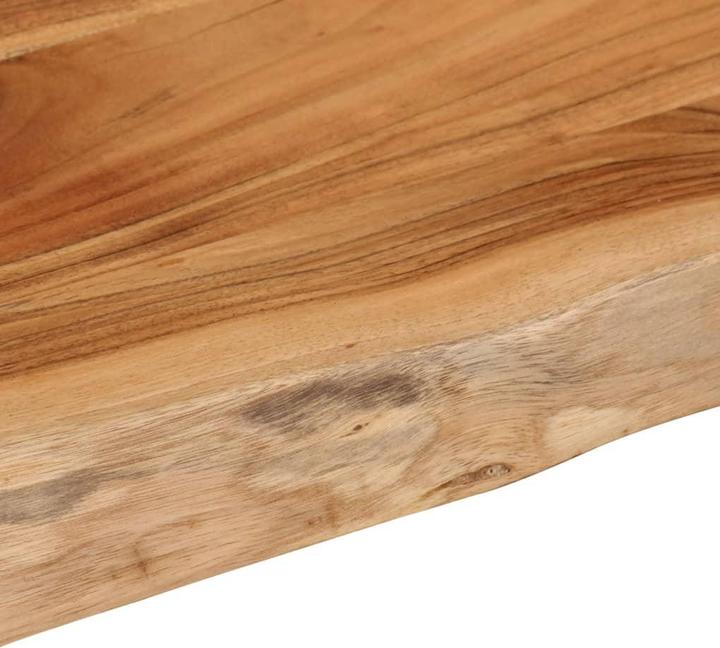 Actual product image VidaXL Wall shelf rectangular tree edge hanging shelf office shelf solid wood acacia (40 x 2.5 x 2.5 cm)