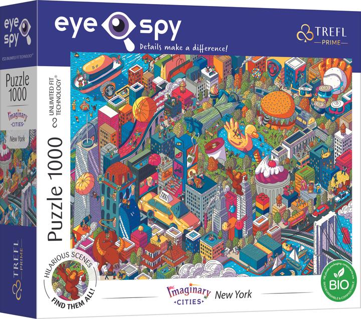Produktbild Trefl Puzzle 1000 Tage UFT Eye-Spy Imaginary Cities New York USA (1000 Teile)