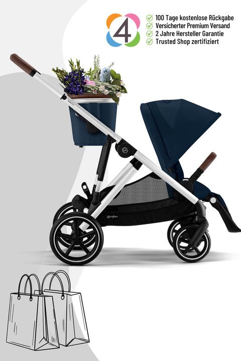 Produktbild Cybex Gazelle S Kinderwagen / Geschwisterwagen / Zwillingswagen
