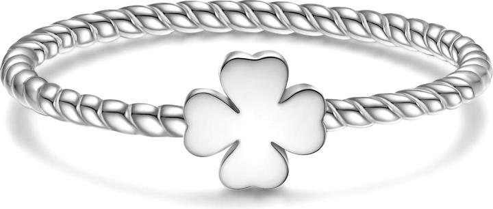 Image du produit Glanzstücke München Bague femme trèfle à quatre feuilles argent sterling - 34616 (56, Argent 925)