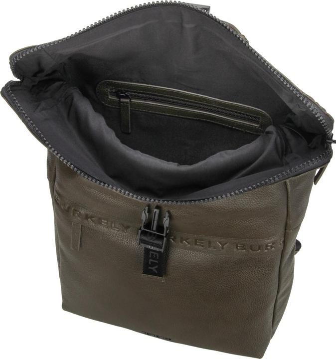 Image du produit Burkely Minimal Mason Unisex Rolltop -Rucksack - 14 -Zoll -Laptop -Kompartiment - Grün (21 l)