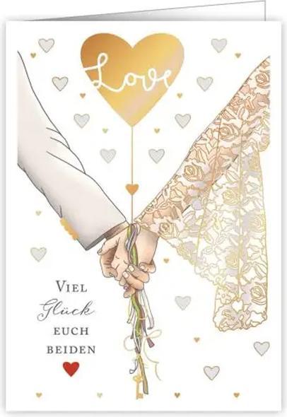 Immagine prodotto Quire Biglietto di auguri per il matrimonio Buona fortuna a entrambi