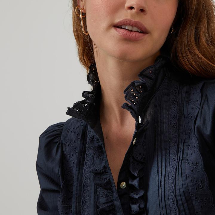 Image du produit La Redoute Collections Blouse Signature de style victorien (42)