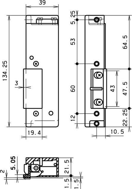 Productafbeelding effeff Vluchtdeurdranger 331U18F RR FaFix (Interieur)