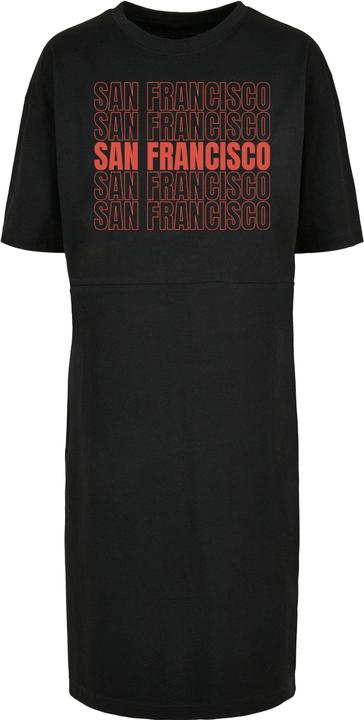 Merchcode Ladies San Francisco Organic Oversized Slit Tee Dress - 118819 (L)