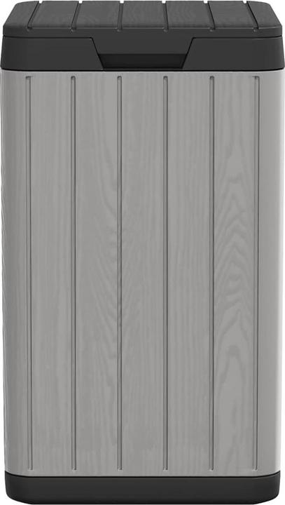 Actual product image VidaXL Outdoor-Mülltonne Grau 38x38x65 cm PP,Farbe: Grau (80 l)