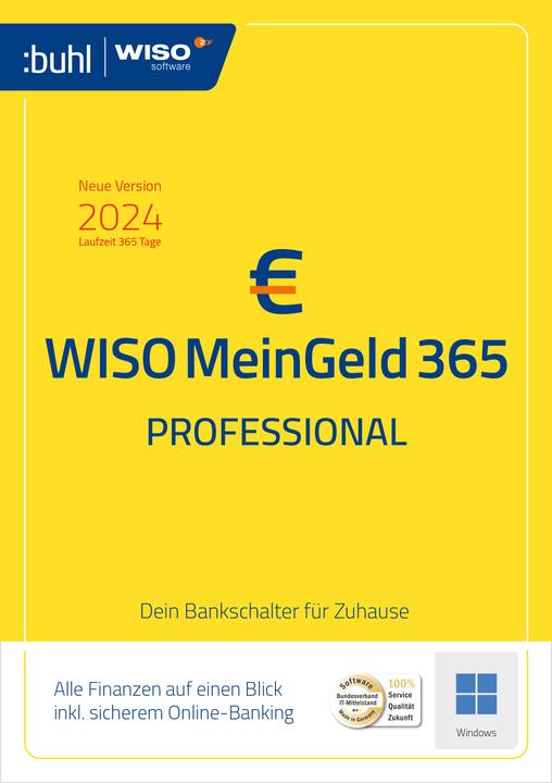 Actual product image Buhl Data Service Buhl Data WISO My Money Professional 365 Download Code (1 User, 12 months)
