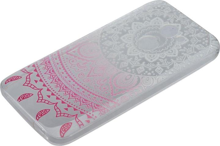 Produktbild König Design Henna Cover für Handy Alcatel A5 LED Case Schutz Hülle Silikon Bumper Sonne Weiss (Alcatel A5 LED)