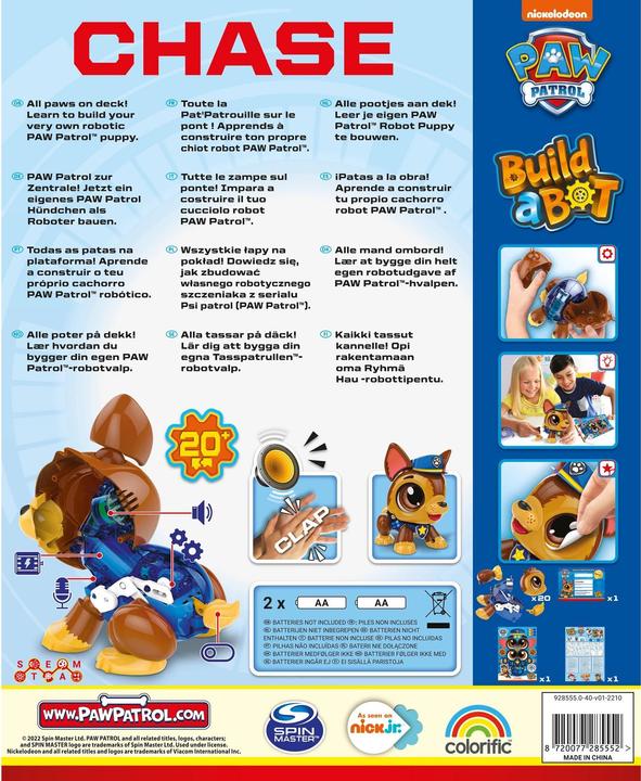 Actual product image Goliath Toys Build a Bot Paw Patrol Chase