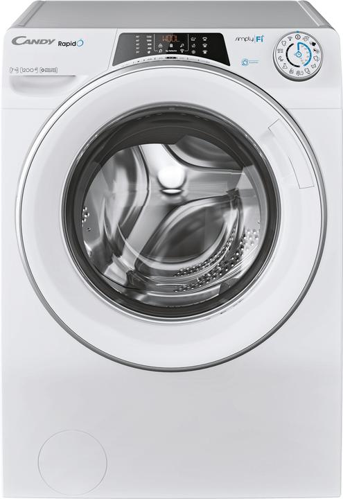 Candy RO41274DWMSE/1-S Washing Machine, A, Front loading, Depth 45 cm, 7 kg, White (7 kg, Links, EU-Stecker)