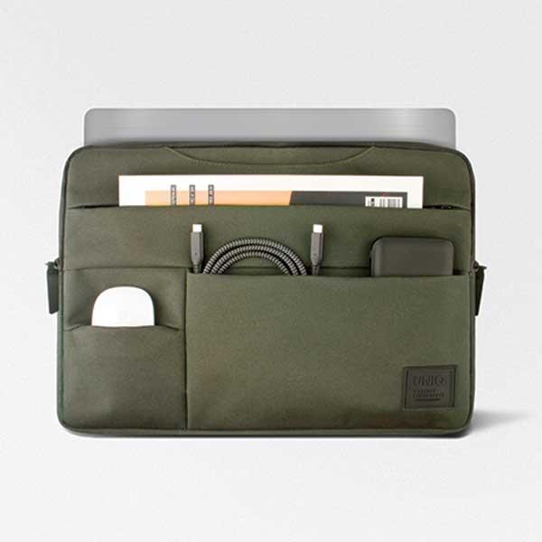 Produktbild Uniq torba Cavalier laptop Sleeve 15 szarymarl grey (15", Universal)