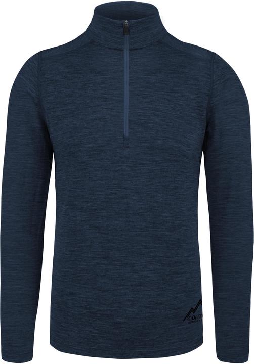 Immagine prodotto Normani Herren Merino Langarm mit 1/4 Zipper Canberra - 1583 (5XL)
