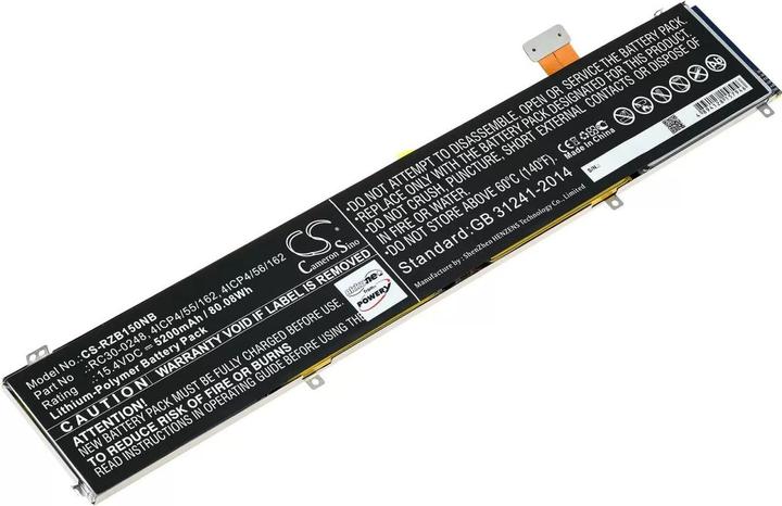 Immagine prodotto AccuCell Batteria del portatile da gioco Razer Blade 15 2018, Blade 15 GTX 1060, tipo RC30-0248 e altri. (5200 mAh)