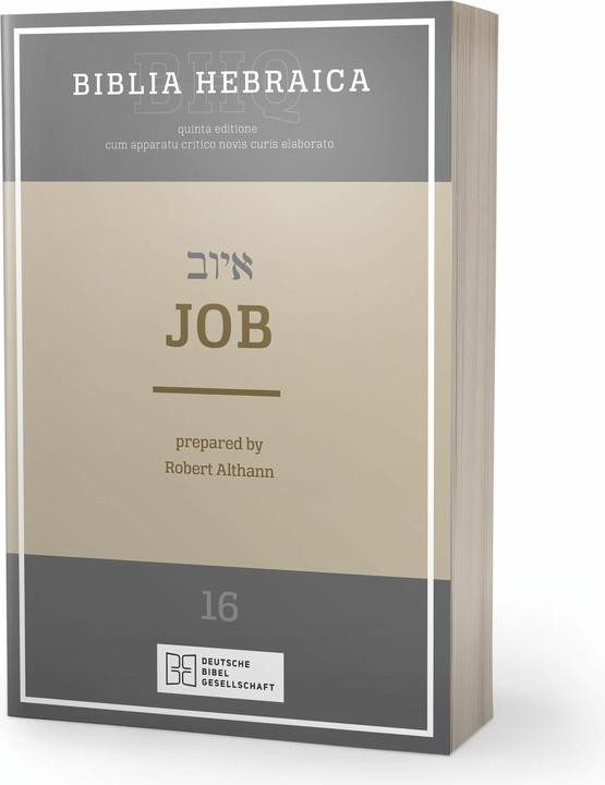 Immagine prodotto Biblia Hebraica Quinta (BHQ). Complete Works for Continuation / Job (Inglese, Robert Althann, 2024)