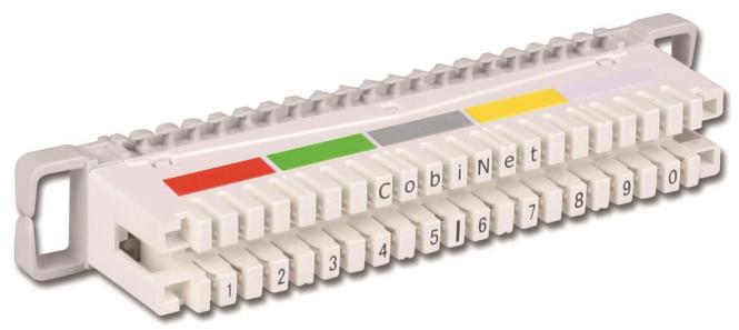 Produktbild Cobinet LSA-Trennleiste 2/10 zu 10 DA mit Farbcode