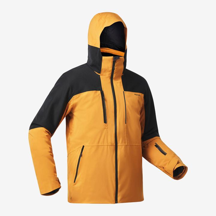 Immagine prodotto Wedze Giacca da sci da uomo impermeabile e resistente - 500 cammello/nero (M)