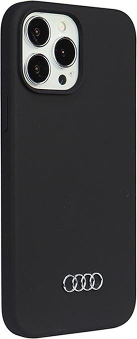 Produktbild Audi Silicone Case iPhone 13 Pro Max 6.7" czarny/black hardcase AU-LSRIP13PM-Q3/D1-BK (Apple iPhone 13 Pro Max)