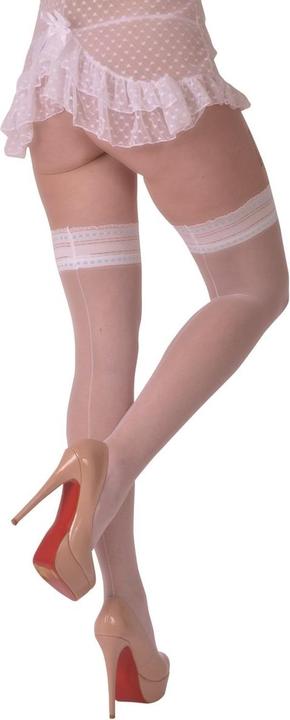 Immagine prodotto Legg Story calze autoreggenti con cucitura Sara bianca - T3/4