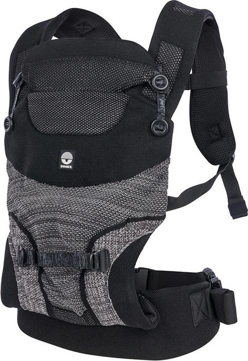 Actual product image Dooky Terra Nova stretch knit baby carrier black
