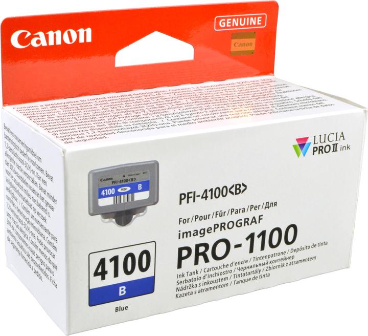 Actual product image Canon PFI-4100 B blue (B)