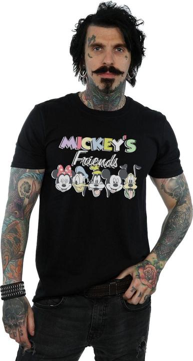 Actual product image Disney Mens Mickey Mouse Friends Faded Nostalgia T-Shirt (3XL)