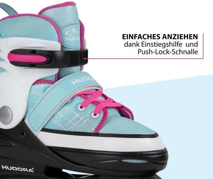 Produktbild Hudora HDO Inline Skates Basic, mint Gr. 30-33 37342 (30, 31, 32, 33)