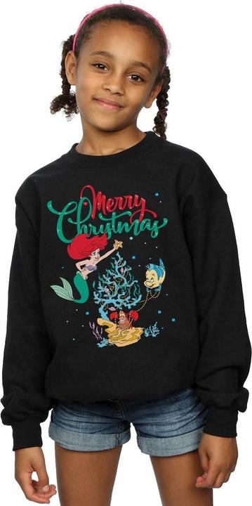 Produktbild Disney Princess Ariel Merry Christmas Sweatshirt Mädchen (140, 146)