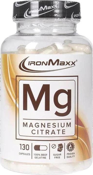 Produktbild IronMaxx Mg-Magnesium (130 Stück, Kapseln, 500 g)