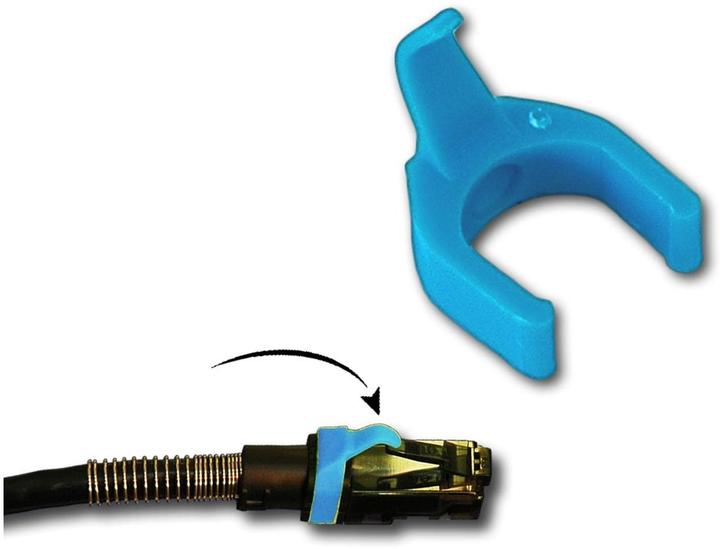 Image du produit PatchSee Cable Clip couleur bleu clair, Set= (10 cm)