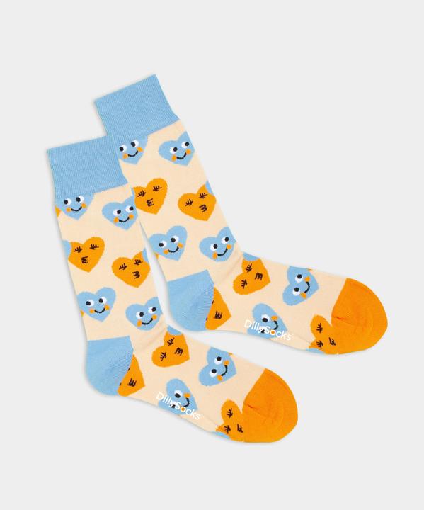 Immagine prodotto DillySocks Cuori sorridenti (Confezione singola, Taglia unica)