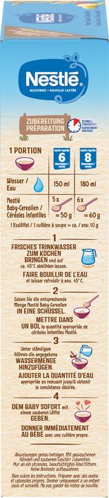 Nährwerte und Zutaten Nestlé Himbeere Banane & Vollkorncerealien (450 g)