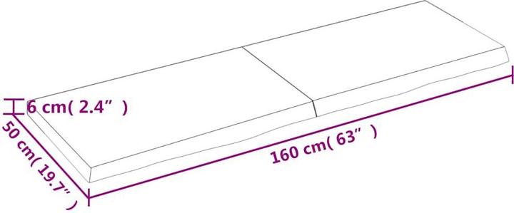 Actual product image VidaXL Saba (160 x 50 x 6 cm)